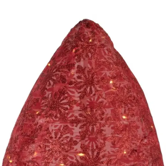 Northlight 32" Red LED Lighted Retro Light Bulb Outdoor Christmas Decoration image {1}