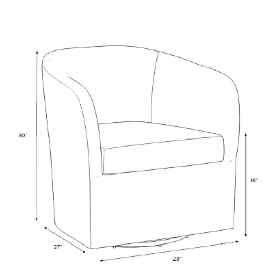 Rhea Swivel Chair in Boucle - Threshold&trade; image {5}