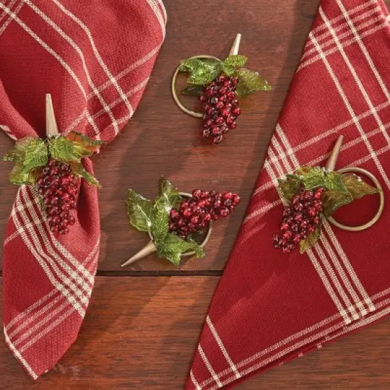 Park Designs Mason Reserve Napkin Ring Set of 4 image {1}