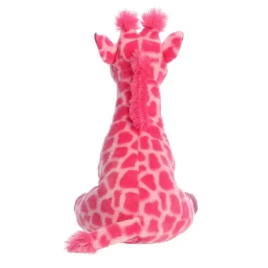 Aurora Medium Giraffe Destination Nation Adventurous Stuffed Animal Pink 12" image {3}
