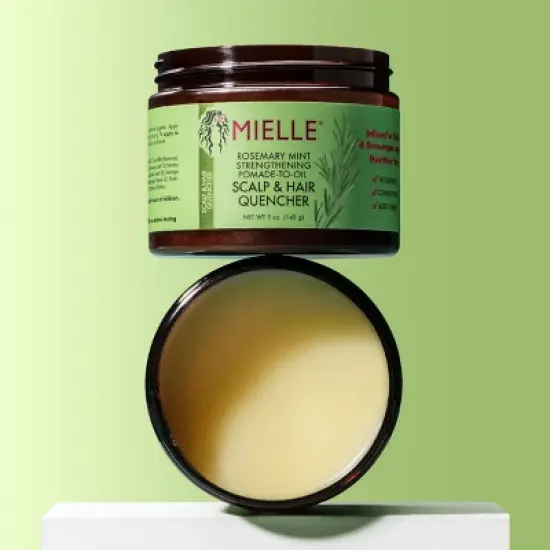 Mielle Organics Rosemary Mint Hair Pomade to Oil Hair & Scalp Quencher - 5oz image {7}