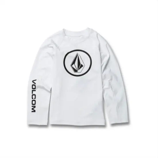Volcom Toddler Boys Lido Solid Lycra Long Sleeve Rashguard 50+ Uv Protection image {2}
