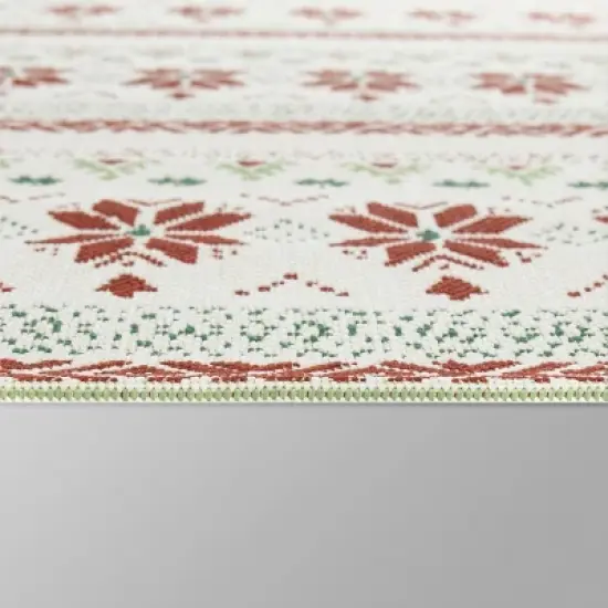 7' x 10' Fair Isle Outdoor Rug Red - Threshold&trade; image {3}