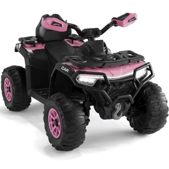 12V Kids Ride on ATV Car with Remote Control, Dual 35w Motors, 4-Wheel Suspension, LED Lights, Music, Off-Road 4 Wheeler for Boys Girls image {10}