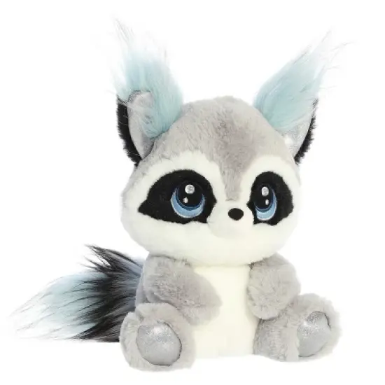 Aurora Medium Rosette Raccoon Enchanted Sparkling Stuffed Animal Gray 10" image {1}