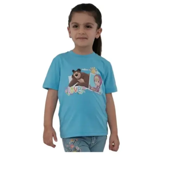 Masha and The Bear Love Graphic T Shirt - Toddler image {3}