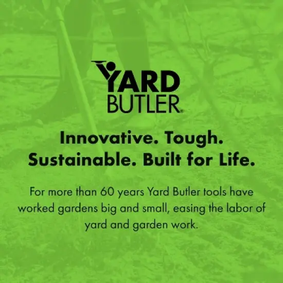 Yard Butler Adjustable Rotary Cultivator Garden Tool - Manual Tiller & Garden Cultivator - IRC-3 image {6}