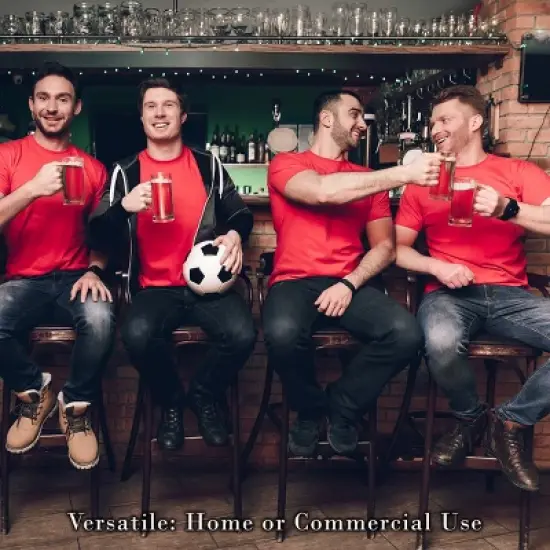 Hastings Home Counter Height Backless Stools with Metal Base and Wooden Seat, Dark Walnut, Set of 2 image {5}