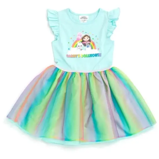 Dreamworks Gabby's Dollhouse Gabby Pandy Paws Girls Tulle Dress Toddler to Big Kid image {7}