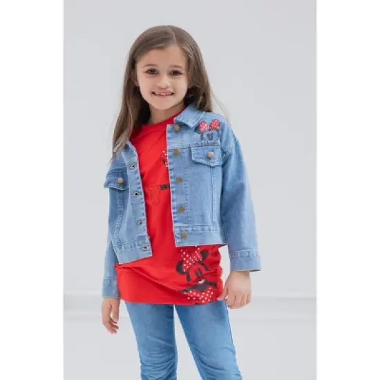 Disney Minnie Mouse Girls Denim Jacket and Dress Toddler to Big Kid image {1}
