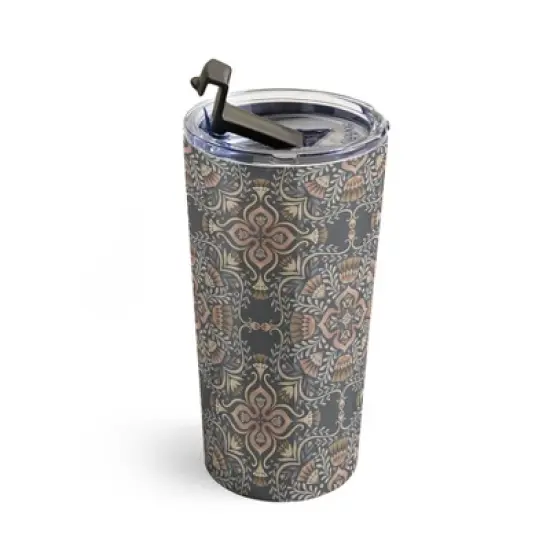 Pimlada Phuapradit Kaasni Gray Travel Mug 20 oz Stainless Steel Travel Mug - Deny Designs image {2}