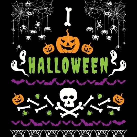 Junior's Design By Humans Halloween Lover Ugly Sweater By machmigo T-Shirt image {1}