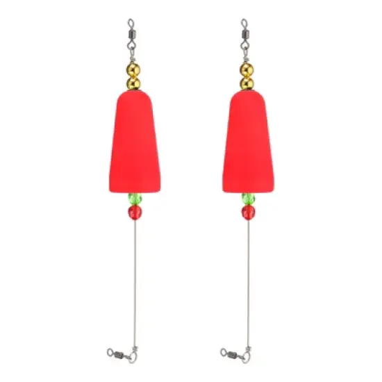 Unique Bargains Plastic Weighted Popping Corks Conical Fishing Floats Rigs 2 Pcs image {6}