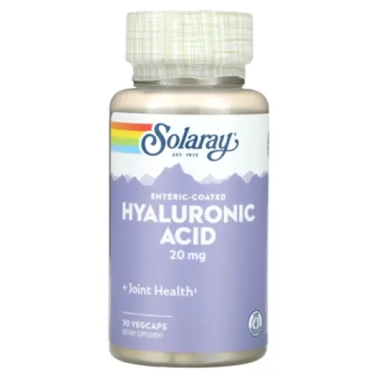 Solaray Enteric-Coated Hyaluronic Acid, 20 mg, 30 VegCaps image {4}