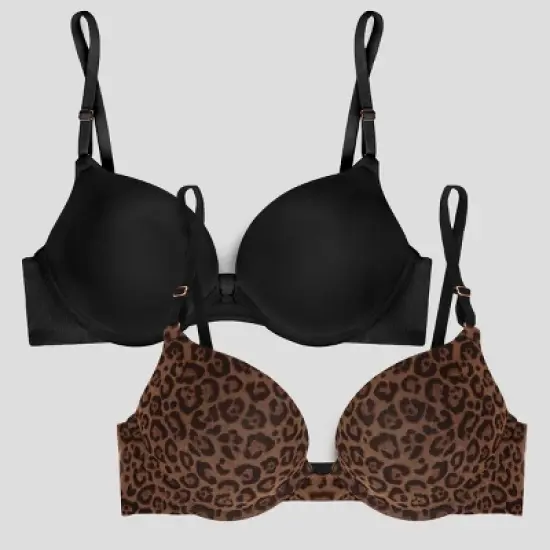 Smart & Sexy Add 2 Cup Sizes Push-Up Bra 2-Pack image {6}