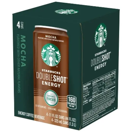 Starbucks Doubleshot Energy Mocha - 4pk/11 fl oz Cans image {1}