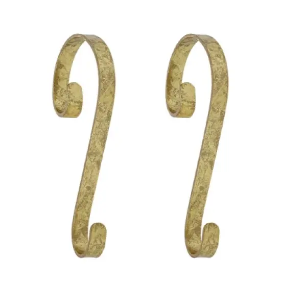 2ct Stocking Holder Gold Foil - Stocking Scrolls image {2}