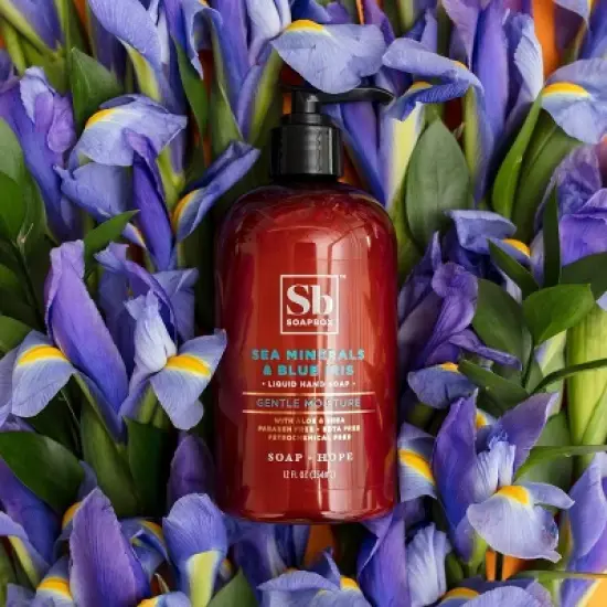 SoapBox Sea Minerals & Blue Iris Gentle Moisture Liquid Hand Soap - 12 fl oz/3pk image {5}