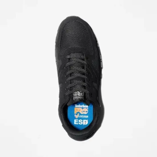 Timberland Men's PRO Powertrain Safety-Toe Work Shoes, Black Synthetic/Ripstop Nylon, 8.5 image {1}