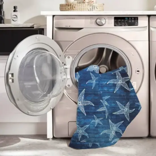 Caspian Washable Outdoor Rug Blue/Light Blue - Linon image {7}