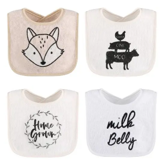 The Peanutshell Unisex Terry Bibs, 16 Pack for Feeding, Teething, or Drooling|Neutrals image {4}