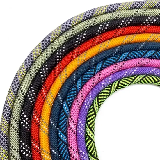 Enthusiast Gear Reflective Rope Dog Leash with Locking Carabiner for Large Medium Small Breeds and Puppy (6&rsquo; Feet) image {5}