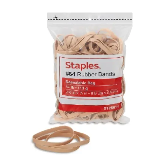 Staples Economy Rubber Bands Size #64 1/4 lb. 143297 image {3}
