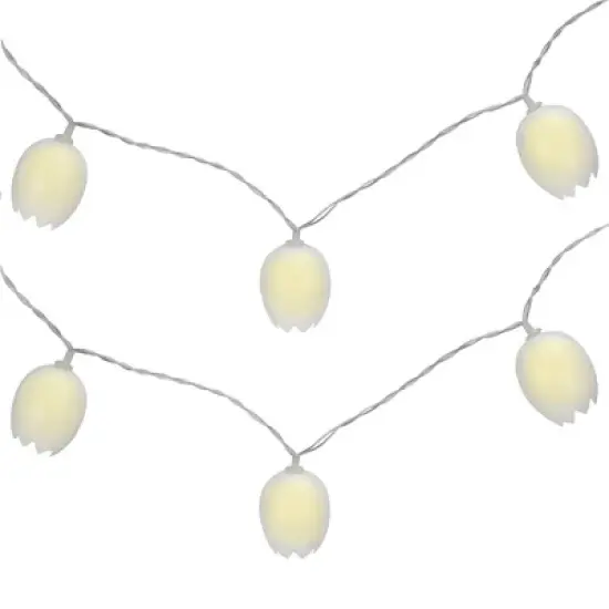 Northlight 10-Count Cracked Easter Egg LED String Lights, 4.5ft, Clear Wire image {4}