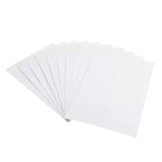 Unique Bargains Office Garden Coin Envelope Self-Adhesive Small Item Stamp Storage Packet White 25 Pcs image {8}
