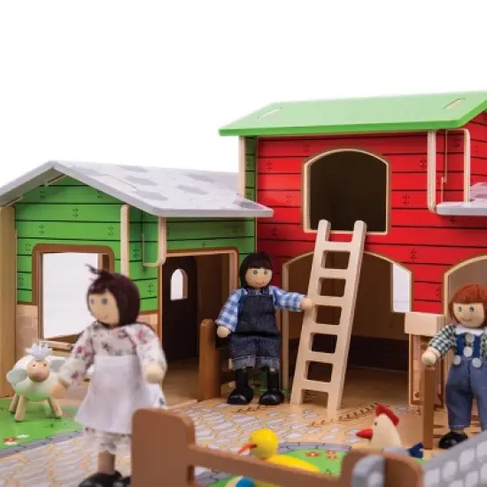 Bigjigs Cobblestone Farm Playset image {1}