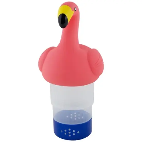 Swimline 12" Pink Flamingo Floating Pool Chlorine Dispenser image {3}