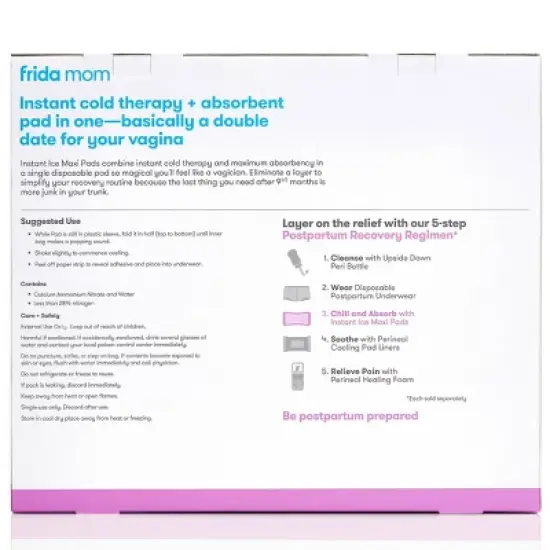 Frida Mom Instant Ice Maxi Pad - 8ct image {5}