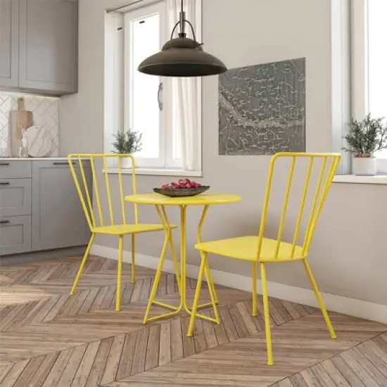 Heidi 3pc Indoor/Outdoor Patio Bistro Set - Novogratz image {2}