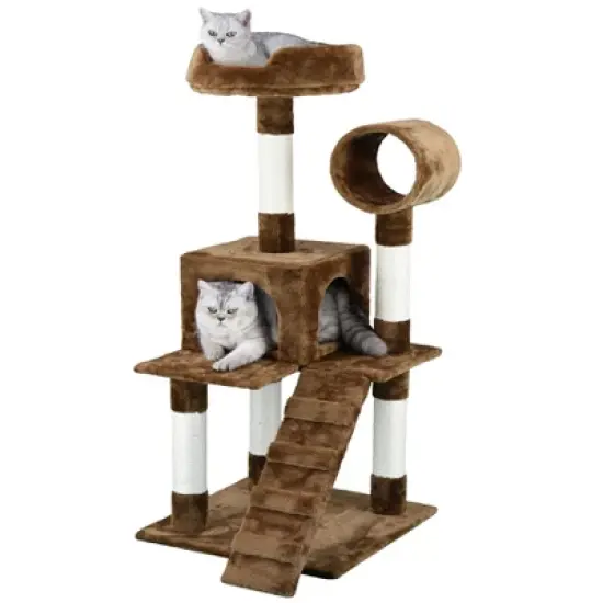Go Pet Club 50" Cat Tree Condo with Sisal Covered Posts F75 image {3}