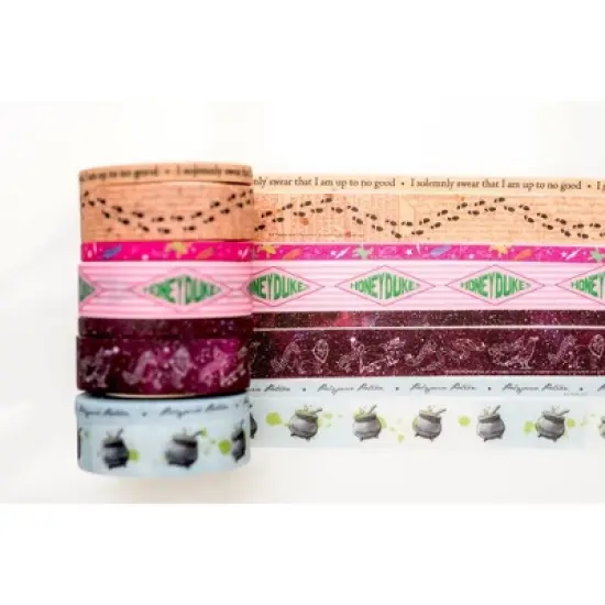 Warner Bros. Harry Potter 8pc Glitter Washi Tapes - Con*Quest Journals image {2}