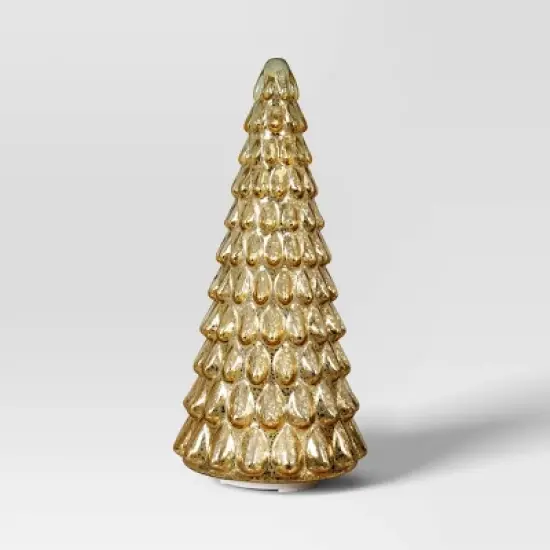 Christmas Mercury Glass Tiered Classic Tree Small Gold - Wondershop&trade; image {2}