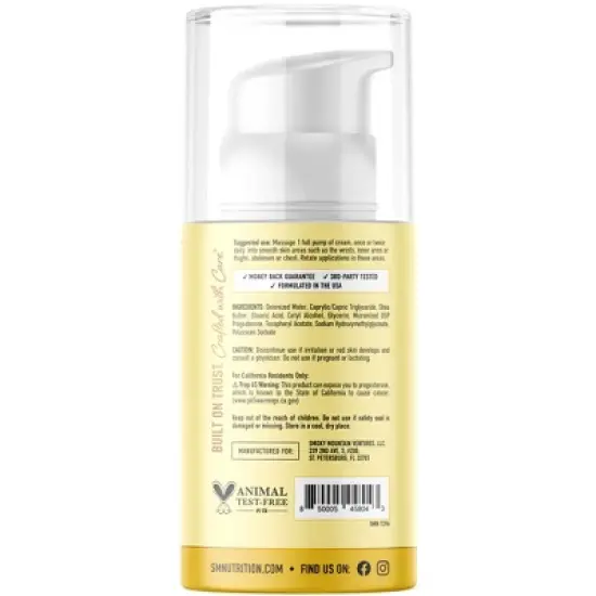 Advanced Progesto-Life Balancing Skin Cream for Women, 2000mg of Progesterone, Dermatologist-Tested, Hypoallergenic, SMNutrition, 96 Applications image {5}