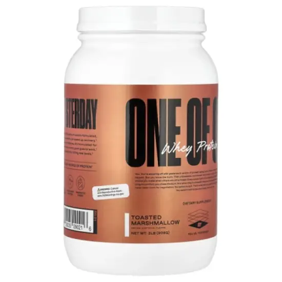 ONE OF ONE Whey Protein, Toasted Marshmallow, 2 lb (908 g) image {3}