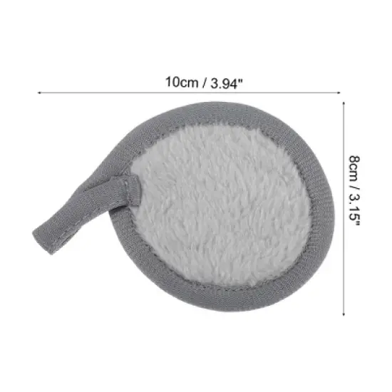 Unique Bargains Soft Flannel Pads Reusable Makeup Remover Eco Pads Facial Make Up Cleansing Removal for Most Skin Types 3 Pcs image {3}