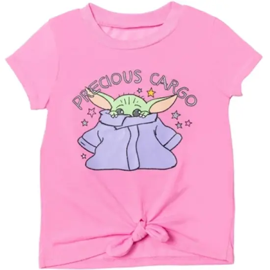 Star Wars The Child Girls Graphic T-Shirt Shorts and Scrunchie 3 Piece Outfit Set image {1}