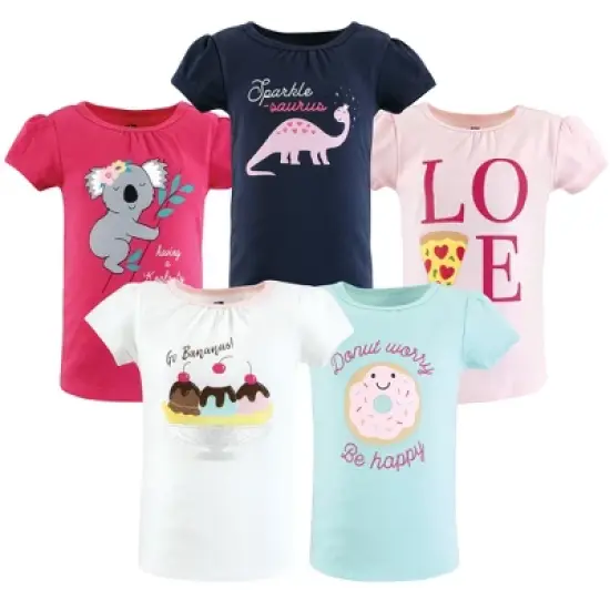 Hudson Baby Girl Short Sleeve T-Shirts, Ice Cream Dino image {8}