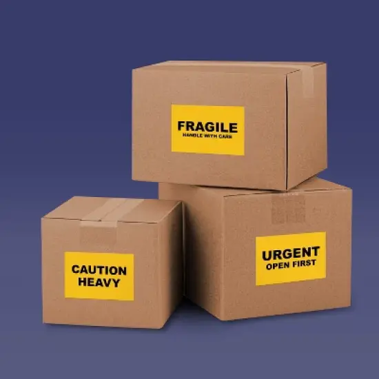 Avery Bright Yellow Paper Labels, 5.5" x 8.5" Rectangle image {3}