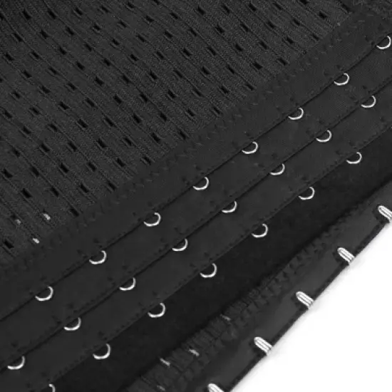 Unique Bargains Adjustable 3 Hook Belly Waist Trainer Girdle Underbust Shapewear for Ladies 1PC Black XXX Large image {5}