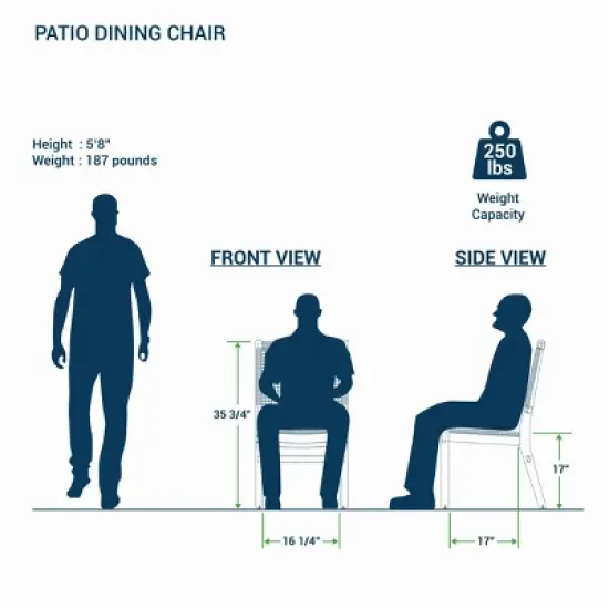 Cambridge Casual Carmel 2pc Teak Wood Honey Twist Wicker Outdoor Dining Chair: Weather-Resistant, Armless image {10}