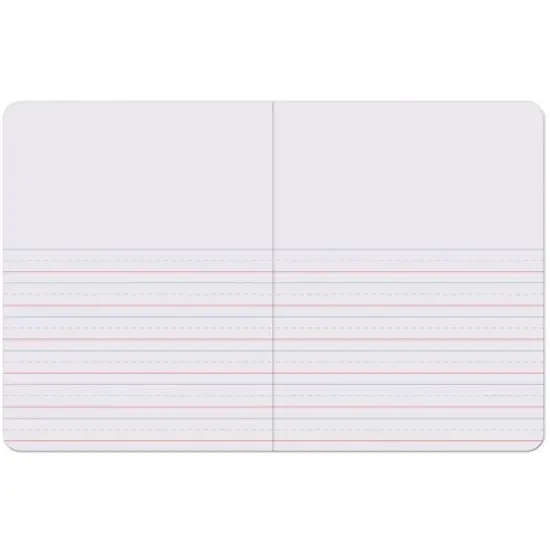 Pacon Primary Composition Book, Book Bound, D'Nealian/Zaner-Bloser, 5/8" x 5/16" x 5/16" Picture Story Ruled, 9-3/4" x 7-1/2", 100 Sheets, Pack of 6 image {2}