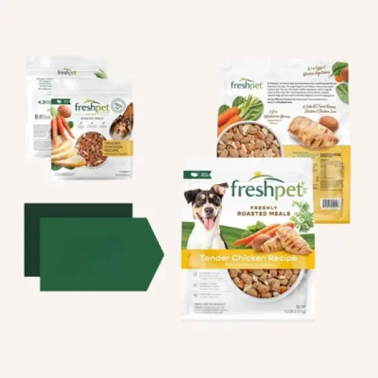 Freshpet Select Roasted Meals Tender Chicken and Vegetable Recipe Refrigerated Wet Dog Food - 5.5lbs image {2}