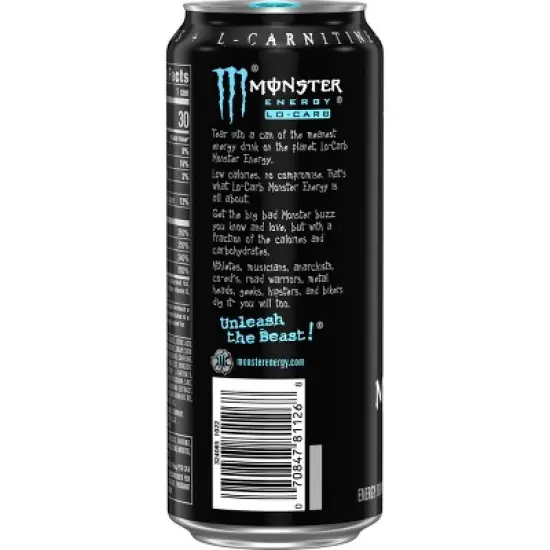 Monster Energy, Lo-Carb - 16 fl oz Can image {1}