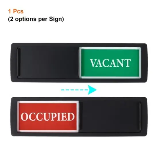Unique Bargains Acrylic Self-Adhesive Decor Home Hotel Vacant/Occupied Sign image {2}