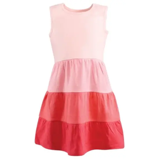 Hudson Baby Baby Girls Cotton Dresses, Ombre Coral Teal image {2}