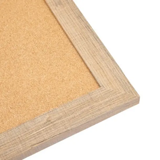 Sunnydaze Cork Bulletin Board with MDF Frame and Pushpins - 47.25" x 35.5" image {1}